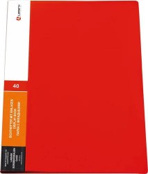 Папка  40 вкладышей Lamark DB0135-RD 0,60мм, красная