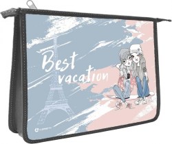 Папка д/тетрадей Lamark NF0008-10 "Best vacationr", А5 1 отд, пластик, на молнии