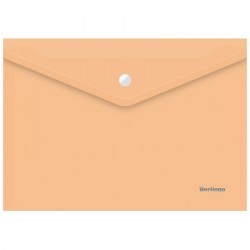 Папка на кнопке А4 Berlingo AKk_04116 "Starlight" прозрачная оранжевая 180мкм 268385