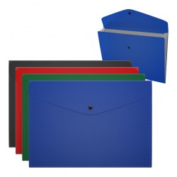 Папка на кнопке А4 ErichKrause 50298 Matt Classic, с отделениями, ассорти