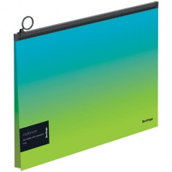 Папка на молнии А4 Berlingo ZBx_A4003 Radiance 180 мкм голубой/зеленый градиент, пластик 299330