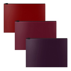 Папка на молнии А5 ErichKrause 54995 "Blackberry Marsala" непрозрачный, ассорти