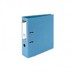 Папка-регистратор 75мм inФормат P2PVC-75/Bb голубой PVC 2-сторон. 059958