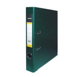 Папка-регистратор 75мм inФормат P2PVC-75/DKG темно зеленая PVC 2-сторон. 059955