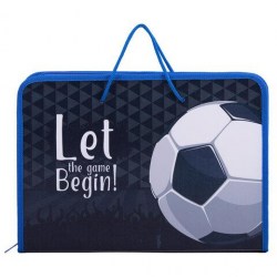Папка-сумка А4 Пифагор 270879 "Game begin" на молнии с ручками