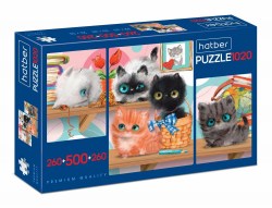 Пазлы Хатбер 28263 260+500+260 элементов А2 Premium "TRIPTYCH" 3 картинки 077362