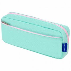 Пенал Brauberg 272275 "Pastel" 2 отделения, 210*95*50мм, мятный
