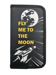 Пенал Centrum 73763 "Fly me to the moon" 190*110мм книжка без наполнения 
