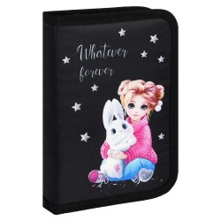 Пенал Феникс 68893 "Девочка и зайка" 13,3*20*3,5 см книжка без наполнения 