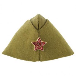 Пилотка ПЛ-02 "Военная" однослойная, металлическая красная звезда, размер 51-54 (универсальный)