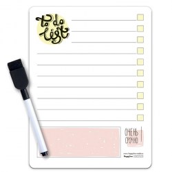 Планер магнитный HappyLine 83163 "Список дел", 22*29см с маркером 274569