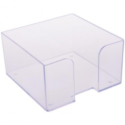 Пластбокс для бумажного блока ПЛ61 9*9*5см прозрачный /Стамм/ 098064