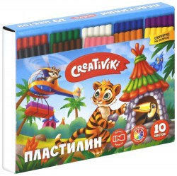 Пластилин 10цв. Creativiki ПЛ10КР 150г 178016