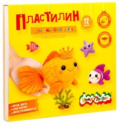 Пластилин 12цв. "Каляка-Маляка" 180г со стеком ПКМ12-ПК 269876