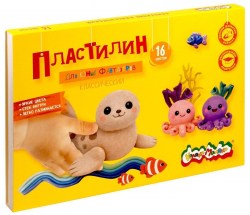 Пластилин 16цв. "Каляка-Маляка" 240г ПКМ16-ПК 269877