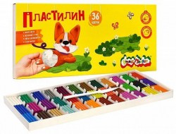 Пластилин 36цв. Каляка-Маляка ПКМ36-К 540г со стеком 236299