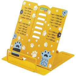 Подставка для книг Brauberg 238970 "Лапки" металл, с таблицей умножения 