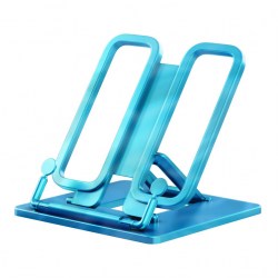 Подставка для книг ErichKrause 58049 "Ice Metallic" голубая, пластиковая