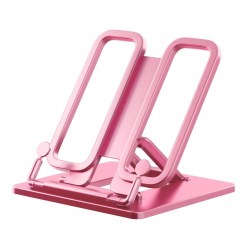 Подставка для книг ErichKrause 58054 "Ice Metallic" розовая, пластиковая