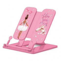 Подставка для книг ErichKrause 61553 "Pointes" розовая пластиковая