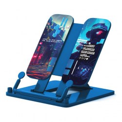 Подставка для книг ErichKrause 61554 "Cyber Game" синий пластиковая