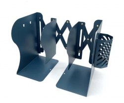 Подставка для книг Нева Маркет CO-57/CI-202 "Однотонная" 19х15см, 3 отделения, раздвижная, ассорти