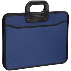 Портфель пластиковый А4+ OfficeSpace 269208 на молнии, синий 
