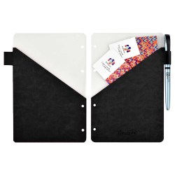 Разделитель черный Феникс 50299 А5, карманы для визиток и документов, петля для ручки