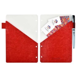 Разделитель красный Феникс 50298 А5, карманы для визиток и документов, петля для ручки