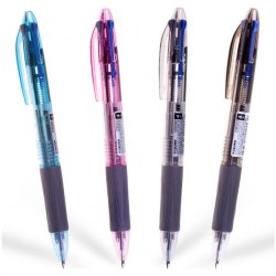 Ручка (4-х цветная) Crown C4R-400 "Kinex Sl" 0,7мм 246441