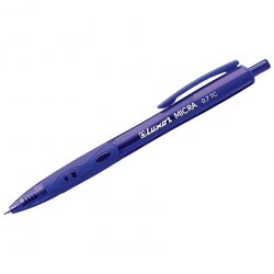 Ручка авт. Luxor 1782 синяя "Micra" 0,7мм, грип 233857