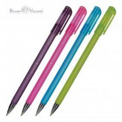 Ручка Bruno Visconti 20-0019 "Slim Write.CREATIVE" синяя 0,5мм шариковая, цветной корпус