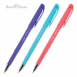 Ручка Bruno Visconti 20-0094 "Soft Write.Joy" синяя 0,5мм на масляной основе