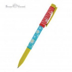 Ручка Bruno Visconti 20-0214/02 "FreshWrite. Ромашки" синяя 0,7мм шариковая