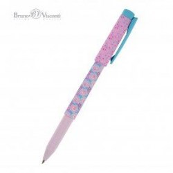 Ручка Bruno Visconti 20-0214/03 "FreshWrite. Розочки" синяя 0,7мм шариковая