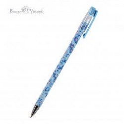 Ручка Bruno Visconti 20-0215/04 "HeppyWrite.Васильки" синяя 0,5мм