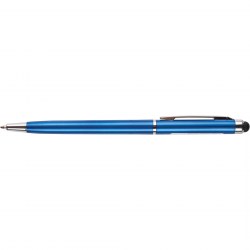 Ручка Centrum 85418 синяя 0,7мм со стилусом, корпус ассорти