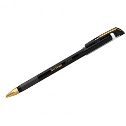 Ручка черная Berlingo CBp_07501  xGold  0,7мм, игольч стержень, грип 243018