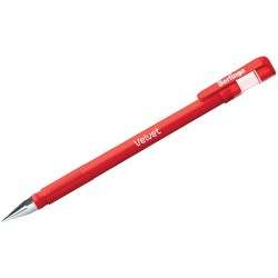 Ручка гелевая Berlingo CGp_50127 красная "Velvet" 0,5мм, прорезиненный корпус 243047
