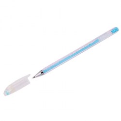 Ручка гелевая Crown HJR-500P 0,8мм голубая пастель 290192