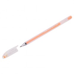 Ручка гелевая Crown HJR-500P 0,8мм оранжевая пастель 290190