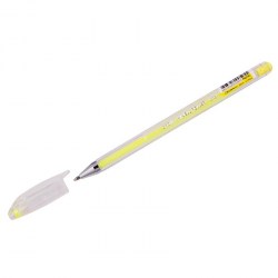 Ручка гелевая Crown HJR-500P 0,8мм желтая пастель 290187