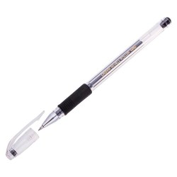 Ручка гелевая Crown HJR-500R грип  черная 0,5мм 157329