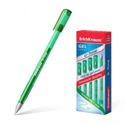 Ручка гелевая ErichKrause 39016 зеленая G-Tone 0,5мм