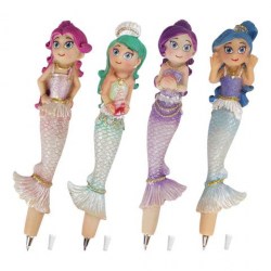 Ручка-игрушка Brauberg 142773 "Русалочки-2" 0,5мм, синяя, ассорти