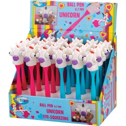 Ручка-игрушка Centrum 80622 "UNICORN" 0,7мм, синяя, ассорти