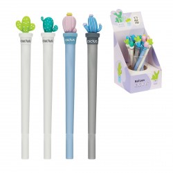 Ручка-игрушка MESHU MS_02750 "Cute Cactus" синяя, 0,7мм, ассорти 340174