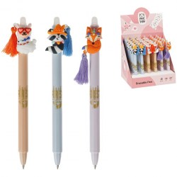 Ручка-игрушка MESHU MS_60911 "Fuzzies" гелевая пиши-стирай, 0,5мм, синяя 