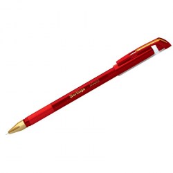 Ручка красная Berlingo CBp_07502  xGold  0,7мм, игольч стержень, грип 255132
