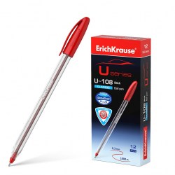 Ручка красная ErichKrause 53737 U-108 Classic Stick 1.0 